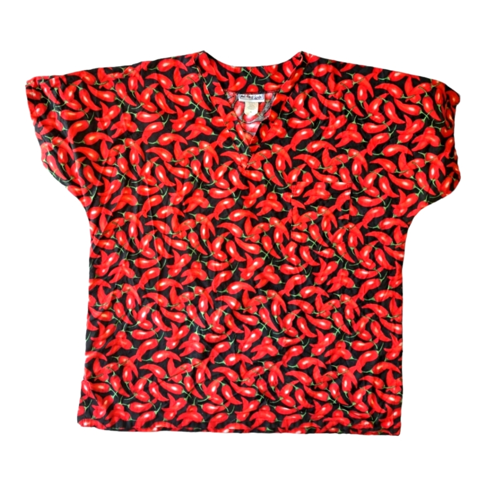 Mad About Scrubs Chili Pepper Top